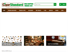 Tablet Screenshot of cigarstandard.com